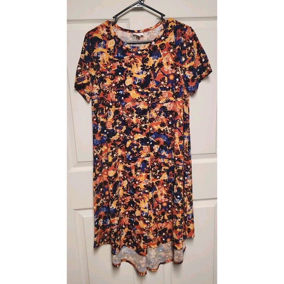 LuLaRoe Dresses & Skirts - LuLaRoe Carly Multi Color Paisley Dress Size Medium